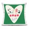 Stupell Industries Santa Stop Here Heart Decorative Printed Pillow design by Sazerelli Designs, 18 x 7 x 18